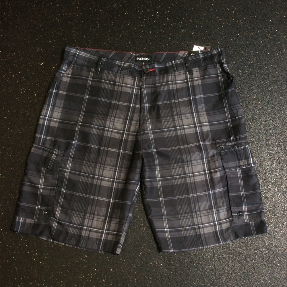 Burnside Plaid Board Shorts
